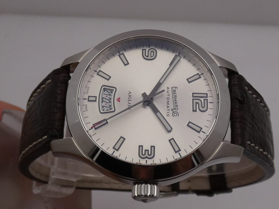 Eberhard & Co. Aiglon Grande Taille 41030 N.O.S BOX&PAPERS Anno 2016 Automatico Acciaio New Old Stock - immagine 3