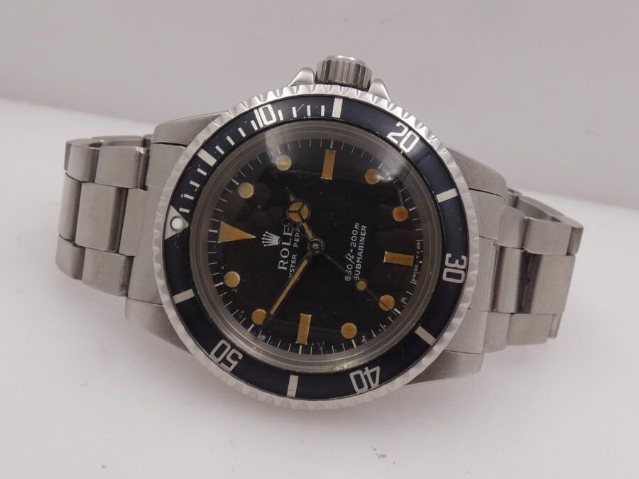 Rolex Submariner (No Date) 5513 SERIF Hazelnut Dial MK1 Open Six Automatico Braccialato Anno 1970/1971 - immagine 4
