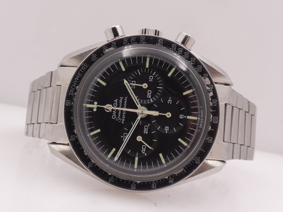 Cronografo Omega Speedmaster Professional Moonwatch Tritium 145.022 With PAPERS ANNO 1972 RARO BRACCIALE ELASTICO 1039/516 - immagine 4