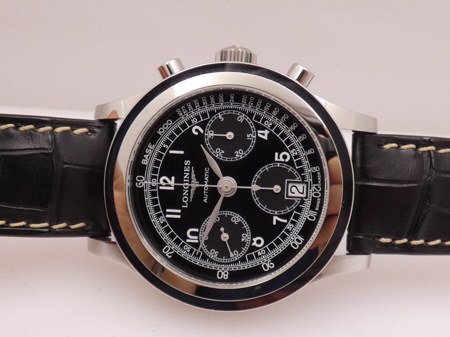 Cronografo Longines Heritage 1942 NEW BOX&PAPERS L2.768.4 Automatico ANNO 2023 Mai Indossato - immagine 5