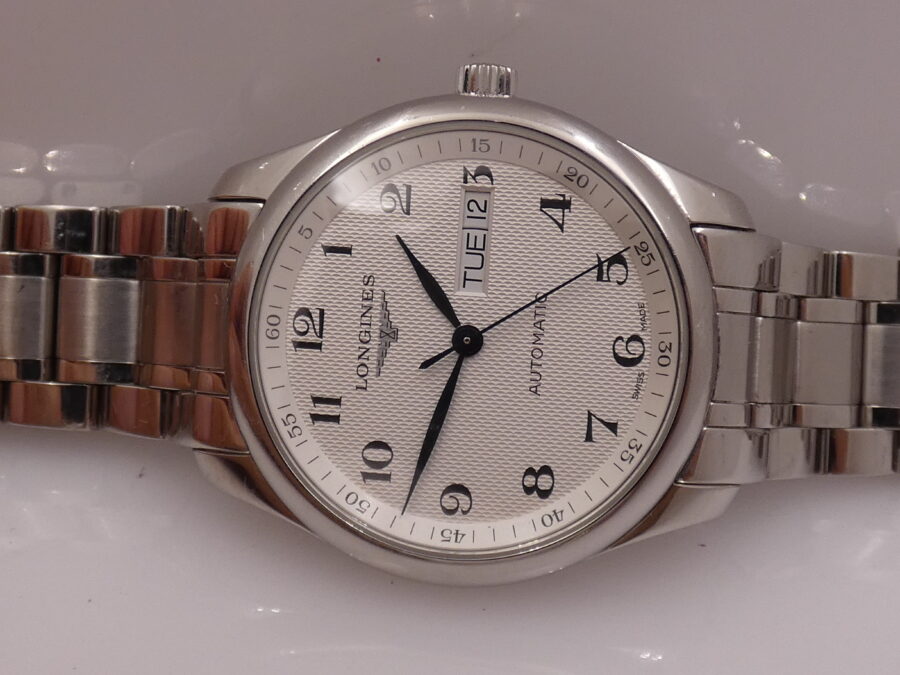 Longines Master Collection DayDate 38,5mm Honeycomb Dial Automatico L2.755.4 Braccialato Acciaio - immagine 4