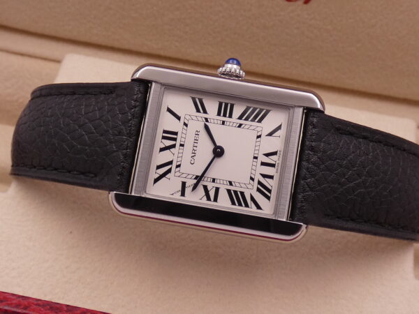 Cartier Tank Solo Steel 3170 LIKE NEW With PAPERS Anno 2021 For Ladies