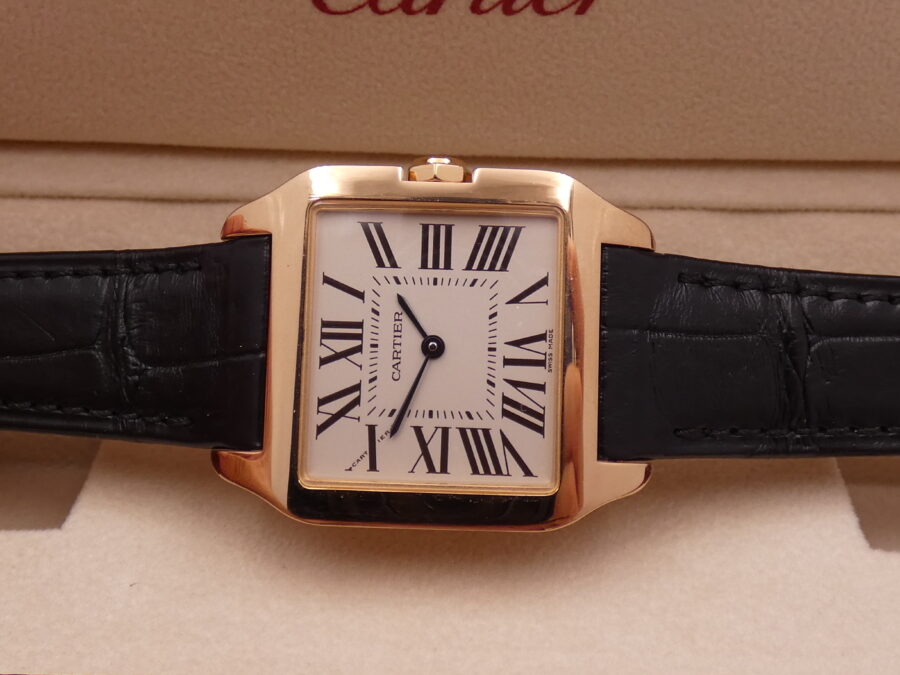 Cartier Santos Dumont Oro Rosa18Kt W2009251 BOX&PAPERS Anno 2023 TOP CONDITION Never Polished - immagine 4