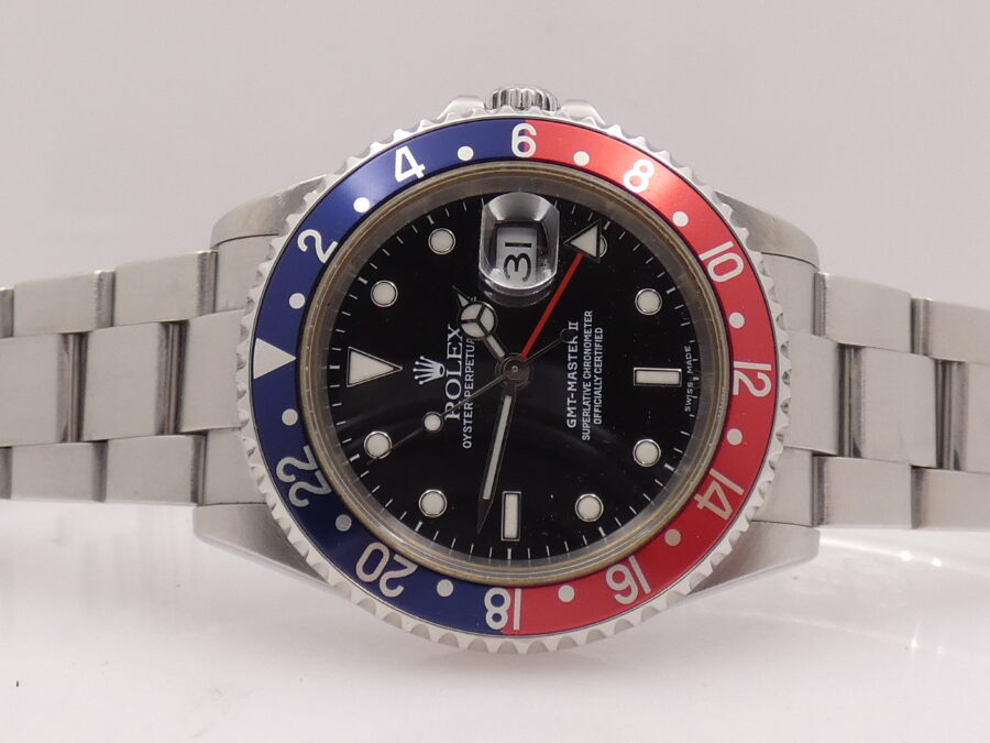 Rolex GMT-Master II 16710T Pepsi SEL Anno 2004 NO FORI BOX&PAPERS Italia Mai Lucidato Automatico Acciaio - immagine 4