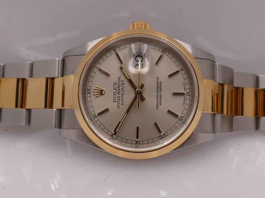 Rolex Datejust 16203 N.O.S. BOX&PAPERS Italia NO HOLES Acciaio & Oro 18Kt Anno 1999 MAI INDOSSATO Automatico - immagine 4