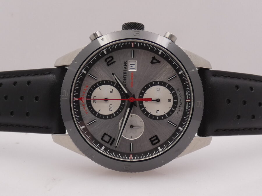 Cronografo Montblanc Timewalker 116100 43mm Lunetta Ceramica Automatico Acciaio - immagine 5