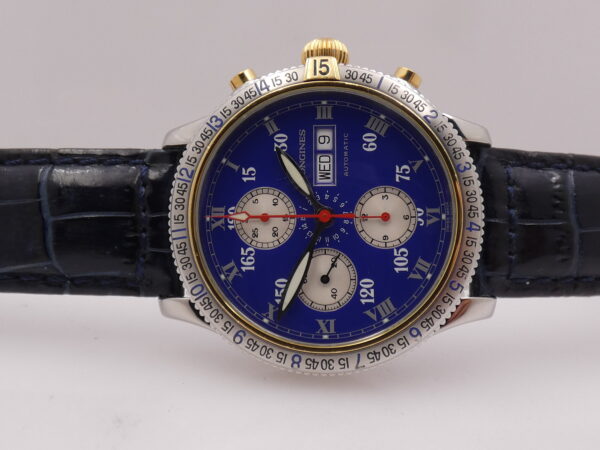 Cronografo Longines Lindbergh Hour Angle Special Series BOX&PAPERS Anno 2011 Automatico Acciaio