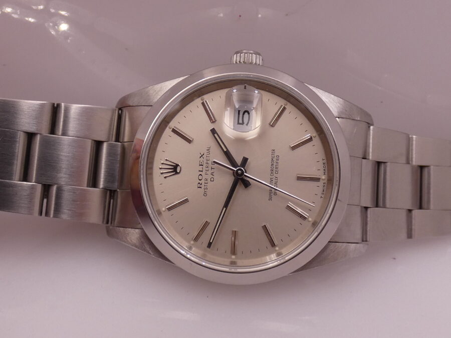 Rolex Oyster Perpetual Date 15200 BOX&PAPERS Italia Anno 1990 TOP CONDITION Automatico Acciaio - immagine 4