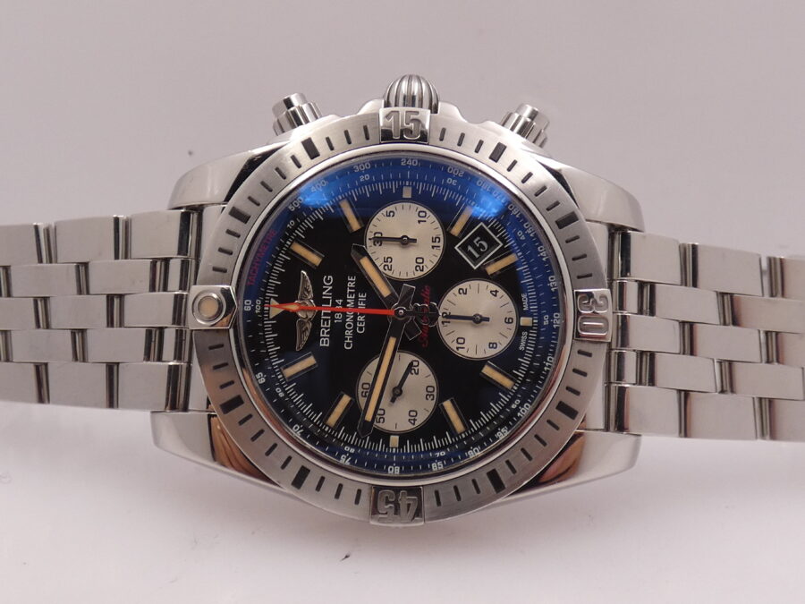 Breitling Chronomat Chronograph 44 Airborne AB0115 With PAPERS Automatic Top Condition YEAR 2015 With Bracelet Edition Speciale 30° Anniversaire Chronometre Certifie - immagine 4