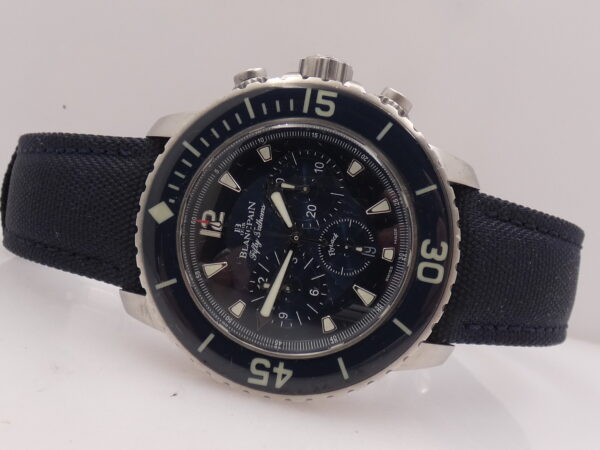 Cronografo Blancpain Fifty Fathoms Flyback 45mm With PAPERS Anno 2021 Automatico Acciaio 5085FB-1140-52