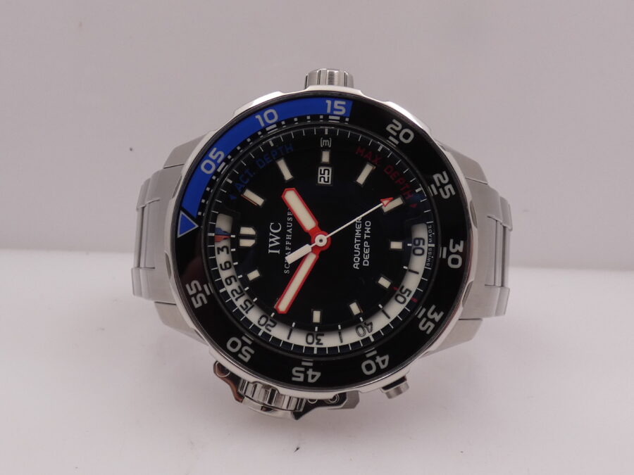 IWC Aquatimer Deep Two 46mm IW3547 WITH PAPERS TOP CONDITION Automatico Acciaio Braccialato - immagine 4
