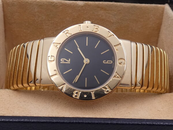 Bulgari Bulgari Tubogas Lady ORO MASSICCIO 18KT BB 26 2T WITH BOX Anni 90's