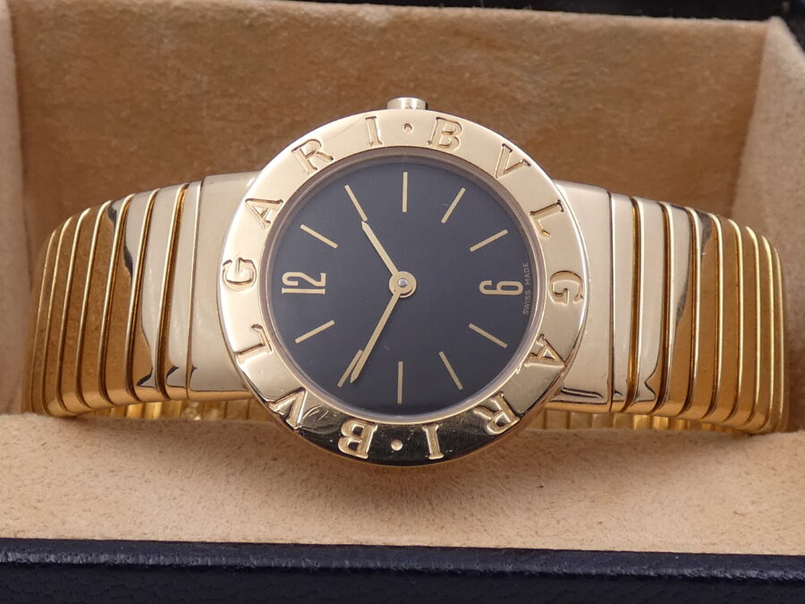 Bulgari Bulgari Tubogas Lady ORO MASSICCIO 18KT BB 26 2T WITH BOX Anni 90's - immagine 4