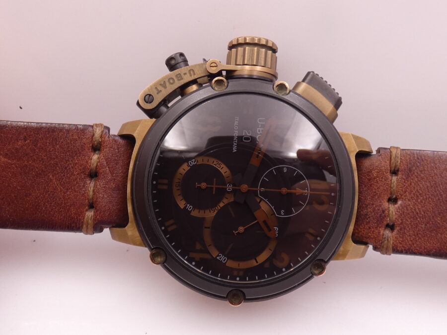 Cronografo U-Boat Chimera Italo Fontana 7475 46mm Bronzo & PVD Nero Limited Edition 300pz - immagine 4
