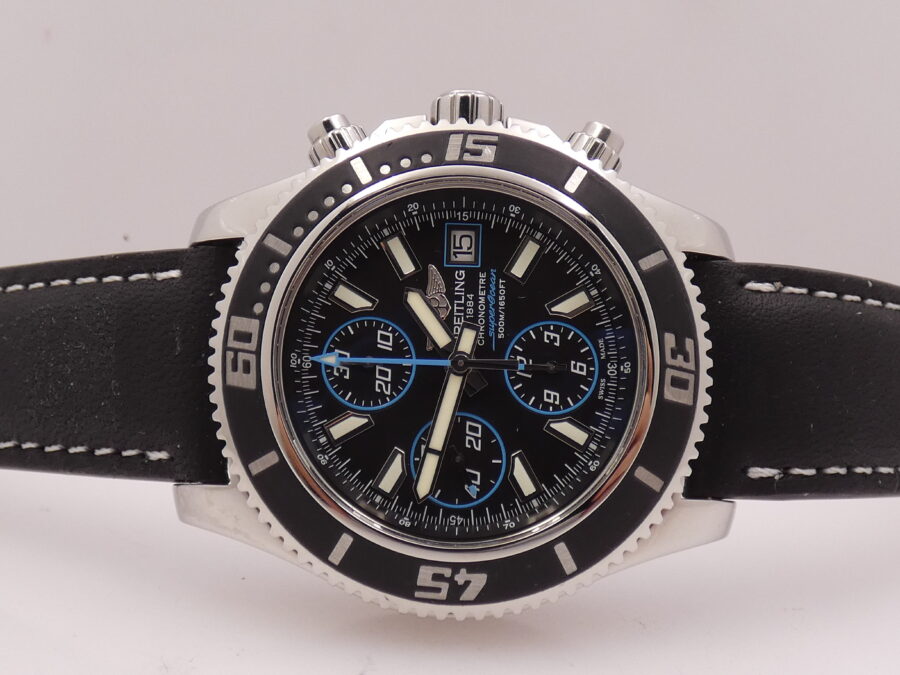 Cronografo Breitling Superocean II 44mm A13341 Automatic Chronometre TOP CONDITION Acciaio Anno 2015 - immagine 4