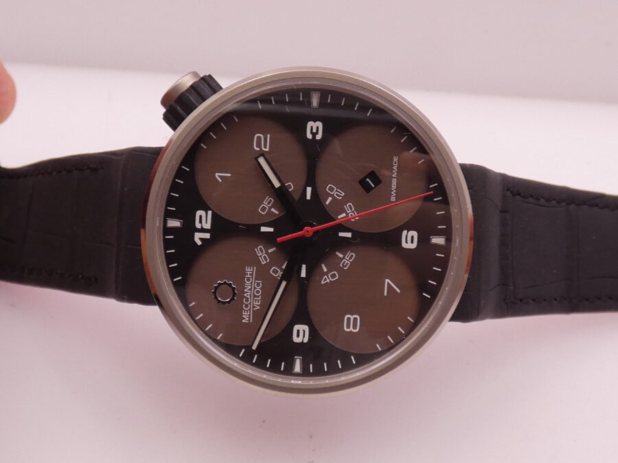 Meccaniche Veloci Quattro Valvole 42 SoloTempo N.O.S. New Old Stock Titanio Automatico Ref. W121K048 - immagine 5