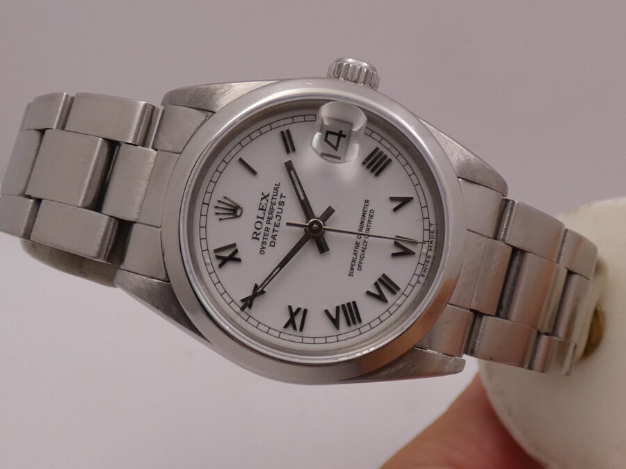 Rolex Datejust 31 MID-SIZE 68240 Anni 1991 White Dial Automatico Acciaio Bracciale Oyster LADY Watch - immagine 4