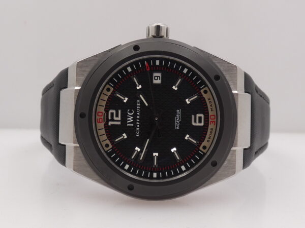 IWC Ingenieur Automatic IW3234 Automatic Date Black Ceramic Bezel Acciaio