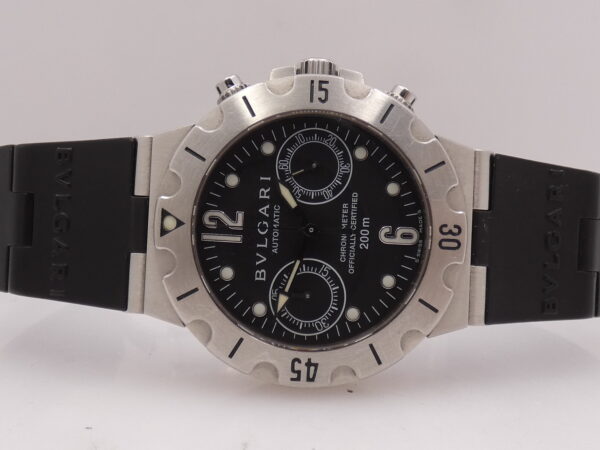 Cronografo Bulgari Scuba Diagono SCB 38 S Automatic Chronometer Acciaio ANNI '2000