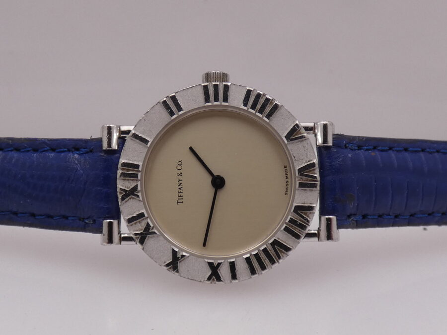 Tiffany Atlas Lady 24mm L0604 ARGENTO 925 Anni 90's Orologio Ladies - immagine 4