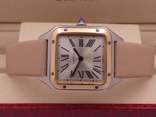 Cartier Santos Dumont Lady 27,5mm Acciaio & Oro Rosa 18Kt 4213 TOP CONDITION For Ladies W2SA0012