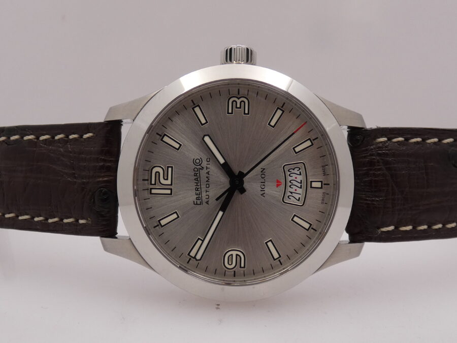 Eberhard & Co. Aiglon Grande Taille 41030 N.O.S BOX&PAPERS Anno 2016 Automatico Acciaio New Old Stock - immagine 4