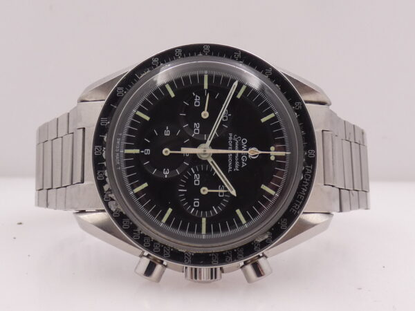 Cronografo Omega Speedmaster Professional Moonwatch Tritium 145.022 With PAPERS ANNO 1972 RARO BRACCIALE ELASTICO 1039/516