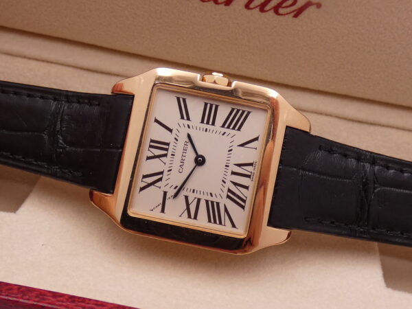 Cartier Santos Dumont Oro Rosa18Kt W2009251 BOX&PAPERS Anno 2023 TOP CONDITION Never Polished