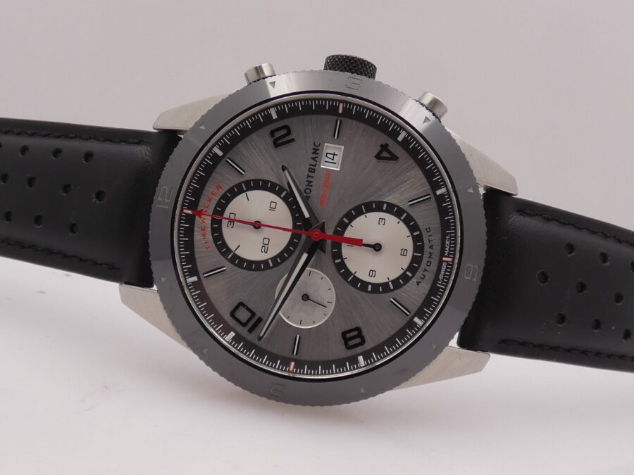 Cronografo Montblanc Timewalker 116100 43mm Lunetta Ceramica Automatico Acciaio - immagine 6