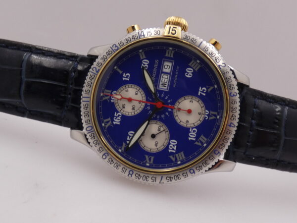 Cronografo Longines Lindbergh Hour Angle Special Series BOX&PAPERS Anno 2011 Automatico Acciaio