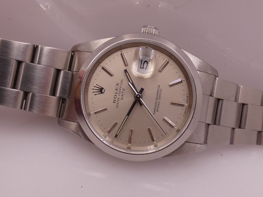 Rolex Oyster Perpetual Date 15200 BOX&PAPERS Italia Anno 1990 TOP CONDITION Automatico Acciaio - immagine 5