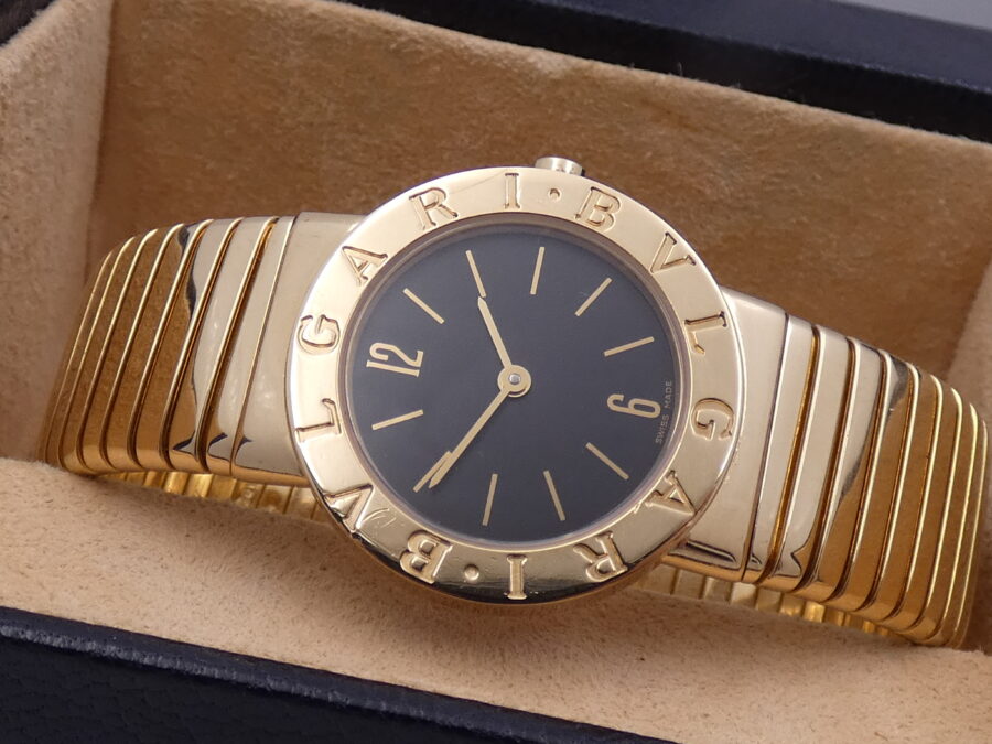 Bulgari Bulgari Tubogas Lady ORO MASSICCIO 18KT BB 26 2T WITH BOX Anni 90's - immagine 5