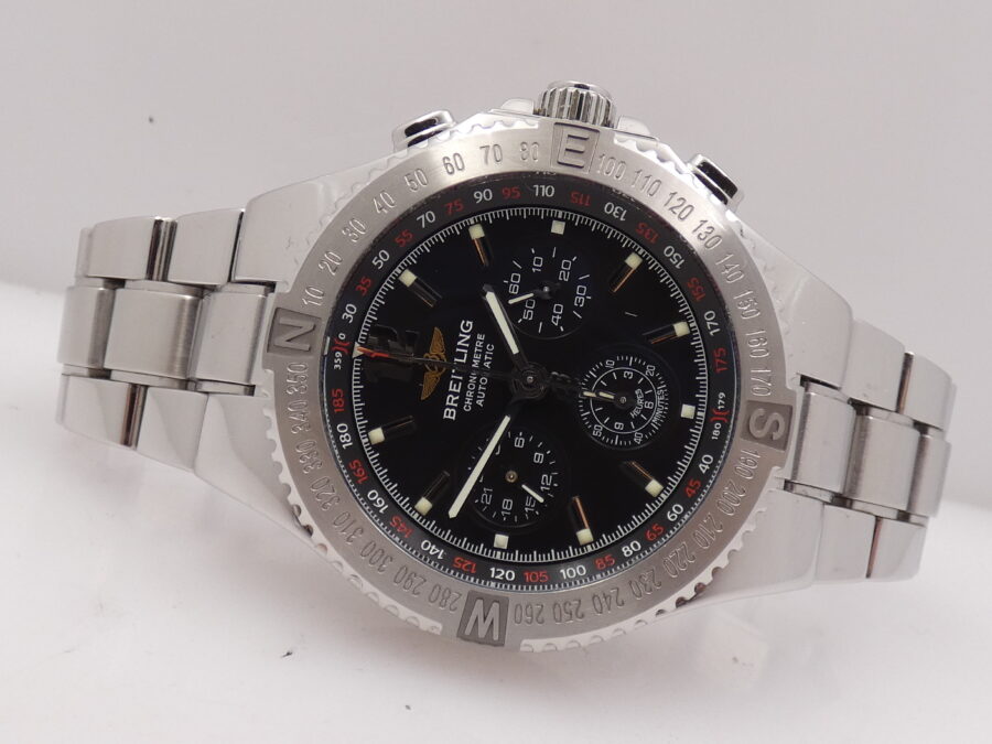 Cronografo Breitling Hercules 45mm TOP CONDITION A39362 Anni 2000's Automatico Acciaio - immagine 5
