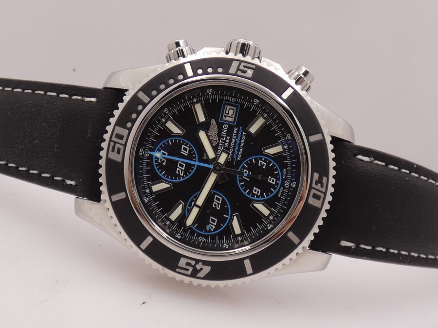 Cronografo Breitling Superocean II 44mm A13341 Automatic Chronometre TOP CONDITION Acciaio Anno 2015 - immagine 5