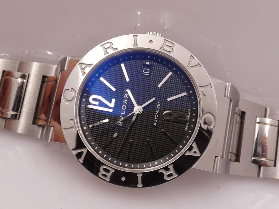 Bulgari Bulgari BB 38 SS Honeycomb Dial Automatic TOP CONDITION Acciaio Braccialato ANNI '2000s - immagine 5
