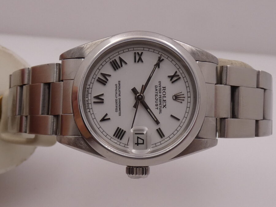 Rolex Datejust 31 MID-SIZE 68240 Anni 1991 White Dial Automatico Acciaio Bracciale Oyster LADY Watch - immagine 5