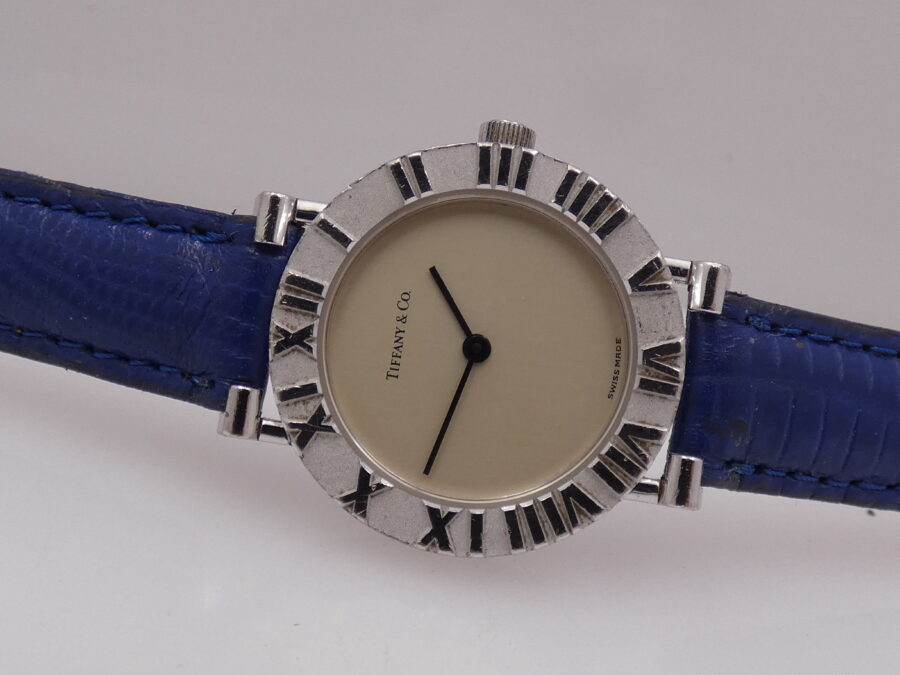 Tiffany Atlas Lady 24mm L0604 ARGENTO 925 Anni 90's Orologio Ladies - immagine 5