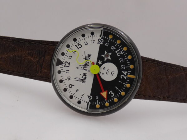 Alain Silberstein Creations Mono Hand Night & Day 24H Black Pvd ANNI '2000s Orologio