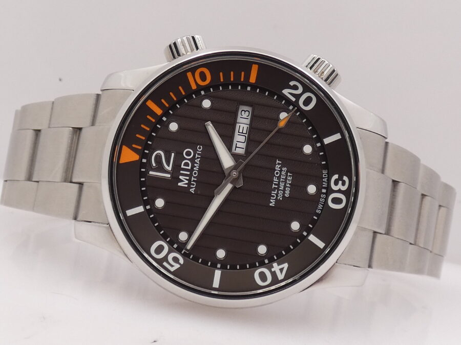 Mido Multifort Day Date Automatic LIKE NEW BOX&PAPERS ANNO 2024 Dual Crown Steel Ref. M005930A - immagine 6