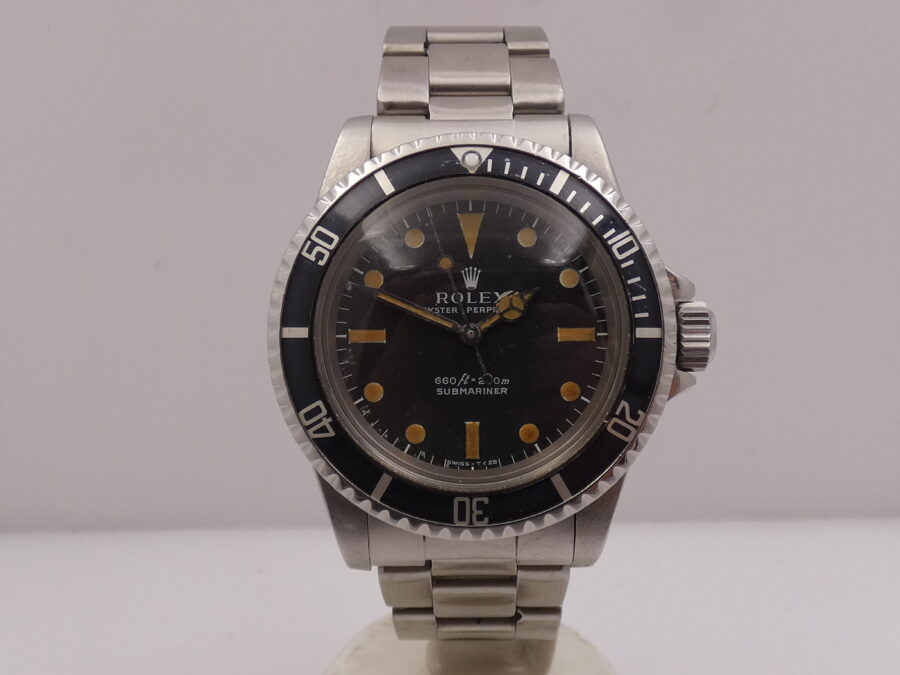 Rolex Submariner (No Date) 5513 SERIF Hazelnut Dial MK1 Open Six Automatico Braccialato Anno 1970/1971 - immagine 6