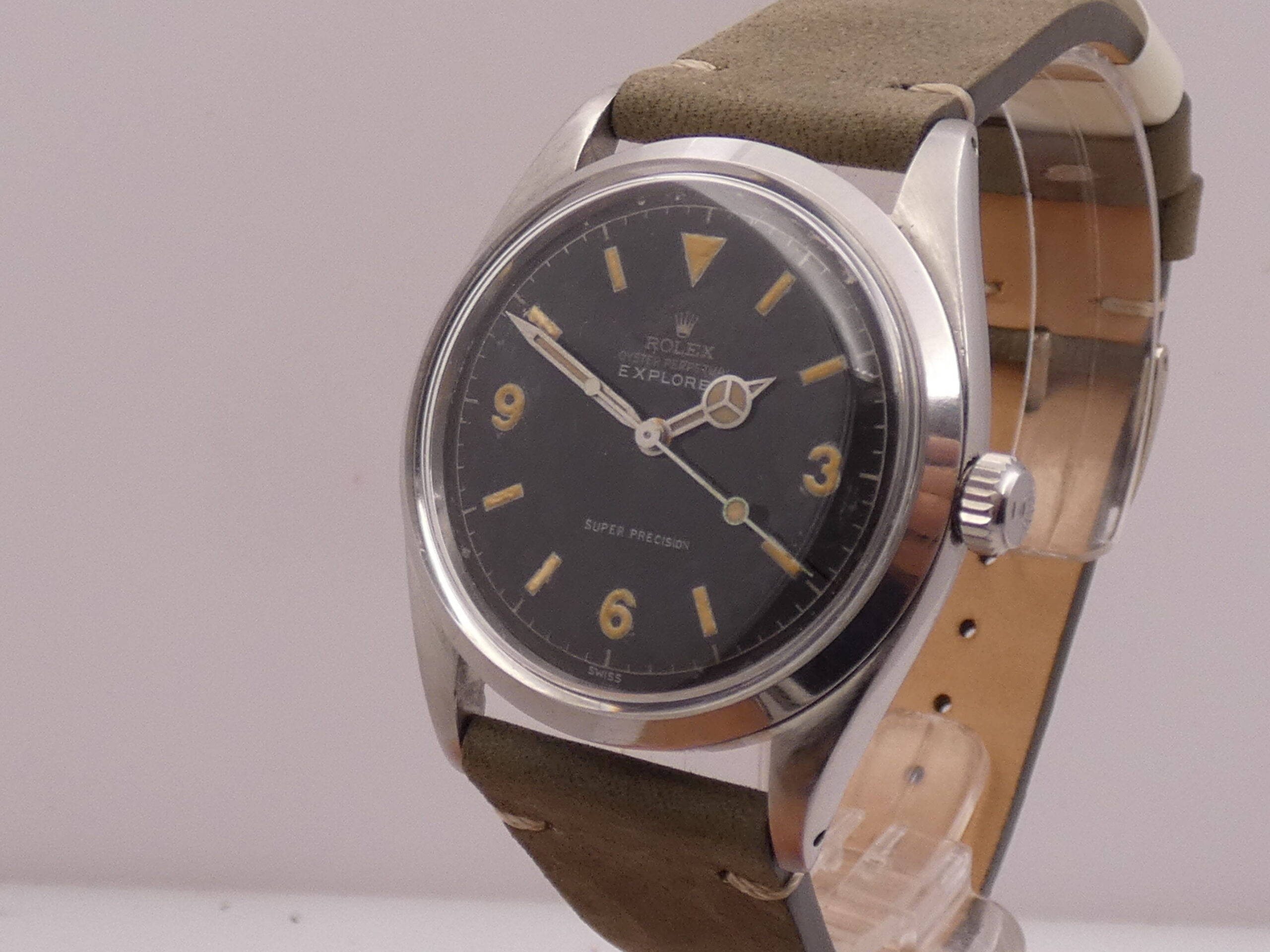 Rolex Explorer 5504 Super Precision ANNO 1958 Automatico Acciaio Rotore a Farfalla - immagine 6