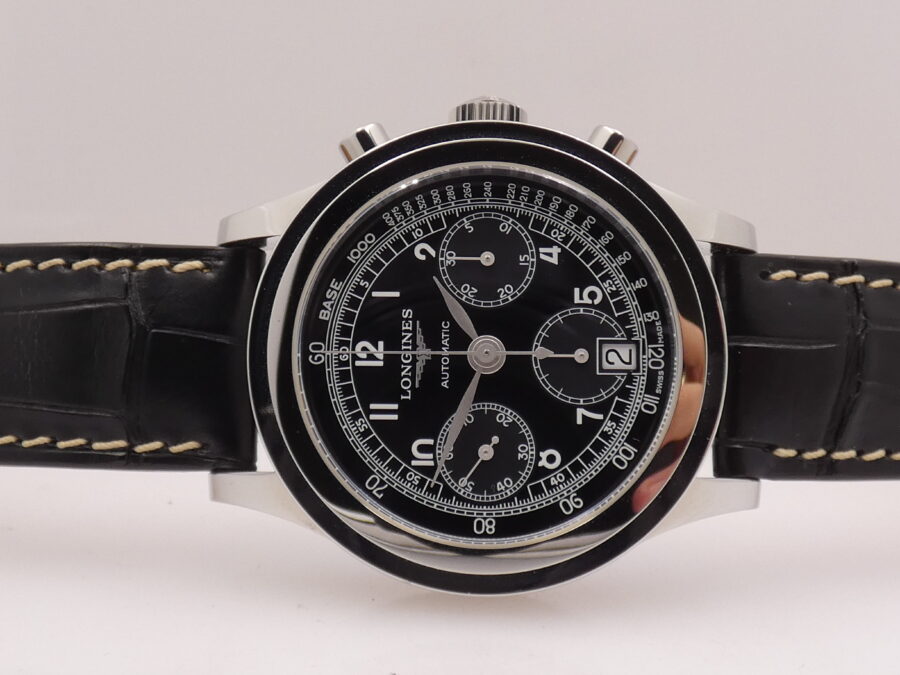 Cronografo Longines Heritage 1942 NEW BOX&PAPERS L2.768.4 Automatico ANNO 2023 Mai Indossato - immagine 7