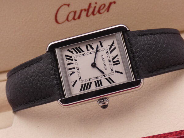 Cartier Tank Solo Steel 3170 LIKE NEW With PAPERS Anno 2021 For Ladies