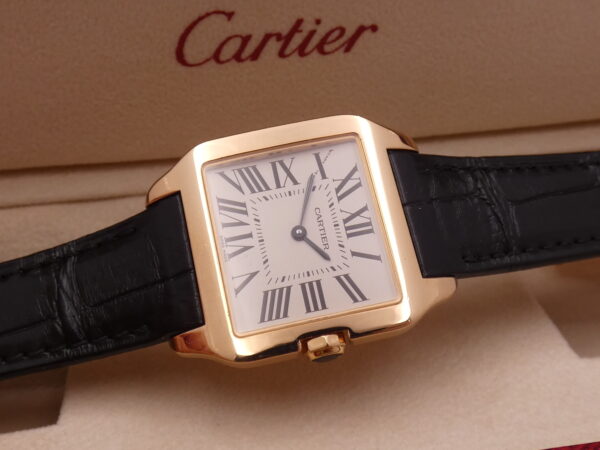 Cartier Santos Dumont Oro Rosa18Kt W2009251 BOX&PAPERS Anno 2023 TOP CONDITION Never Polished