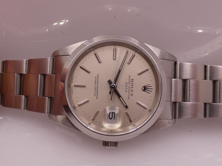 Rolex Oyster Perpetual Date 15200 BOX&PAPERS Italia Anno 1990 TOP CONDITION Automatico Acciaio - immagine 6