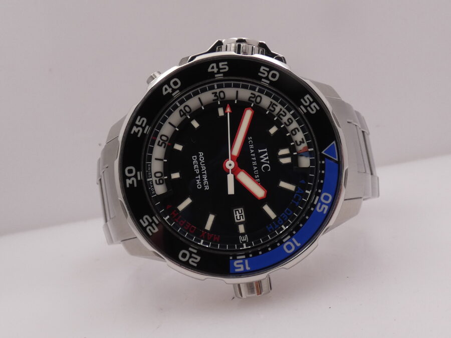 IWC Aquatimer Deep Two 46mm IW3547 WITH PAPERS TOP CONDITION Automatico Acciaio Braccialato - immagine 6