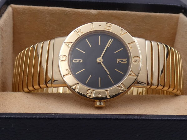 Bulgari Bulgari Tubogas Lady ORO MASSICCIO 18KT BB 26 2T WITH BOX Anni 90's