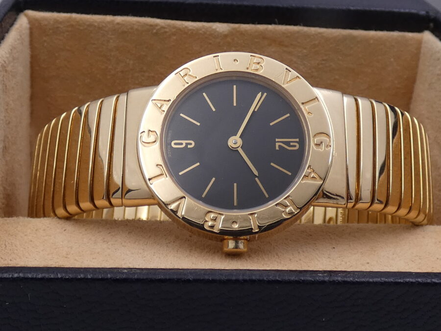 Bulgari Bulgari Tubogas Lady ORO MASSICCIO 18KT BB 26 2T WITH BOX Anni 90's - immagine 6