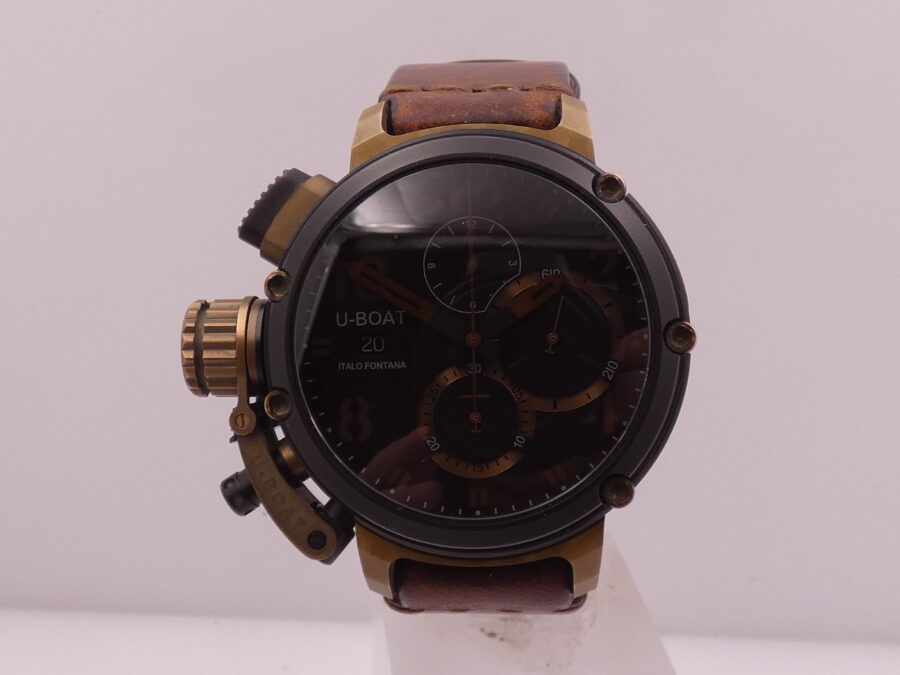 Cronografo U-Boat Chimera Italo Fontana 7475 46mm Bronzo & PVD Nero Limited Edition 300pz - immagine 6