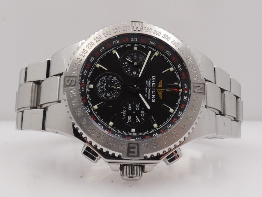 Cronografo Breitling Hercules 45mm TOP CONDITION A39362 Anni 2000's Automatico Acciaio - immagine 6